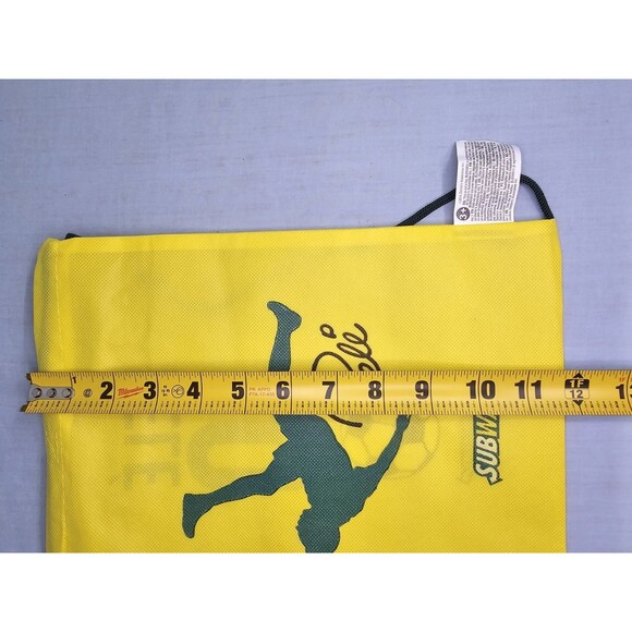 Brazil Pele Football Soccer Drawstrings Backpack Tote Bag 2014 Subway - Picture 4 of 4